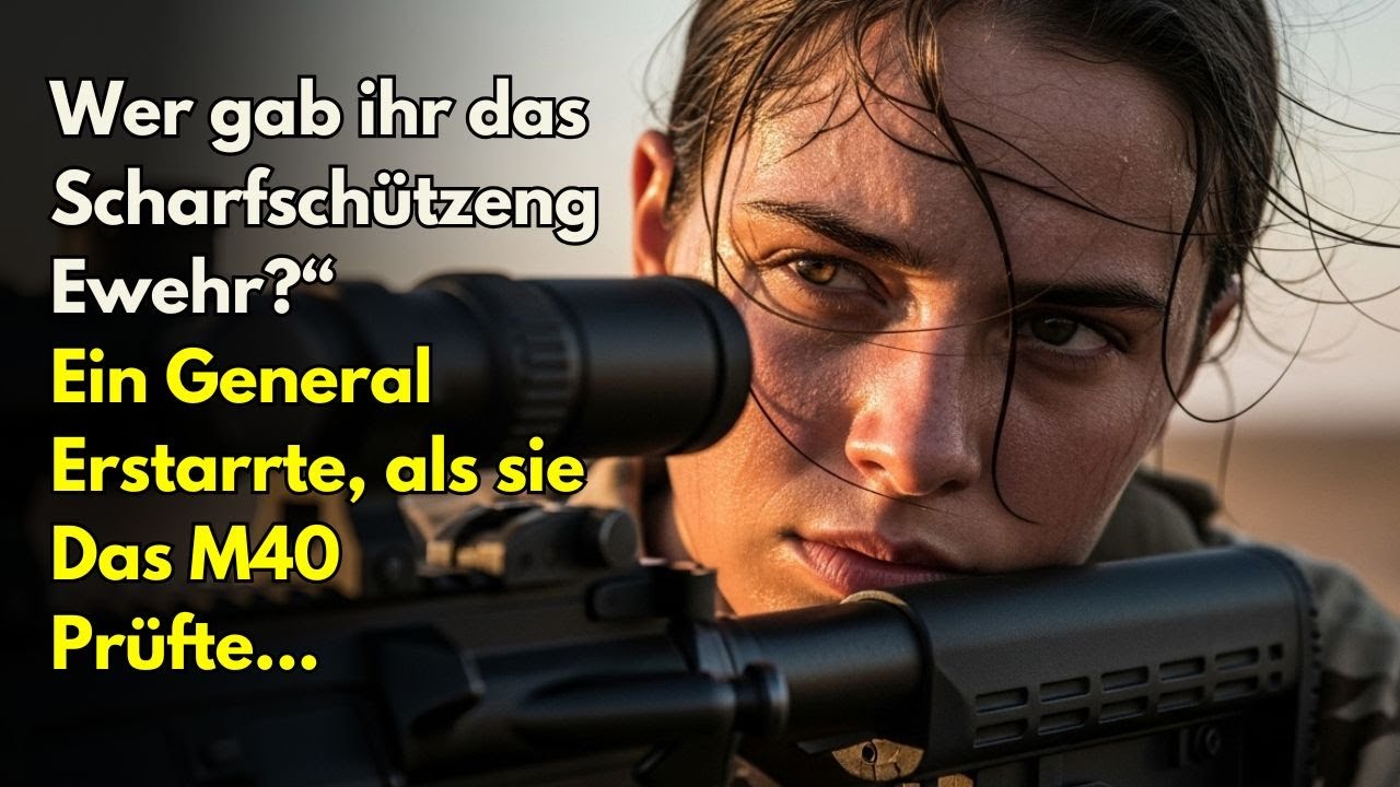 „Wer gab ihr das Scharfschützengewehr?“ – Ein General erstarrte, als sie das M40 prüfte.