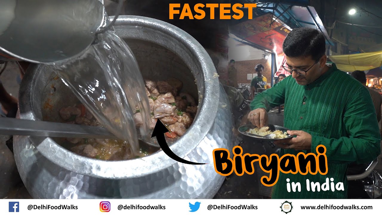 FASTEST Biryani in India I NIZAMUDDIN Food Walk I Shahi Sheermal + Halwa Paratha + Kebab + Changezi