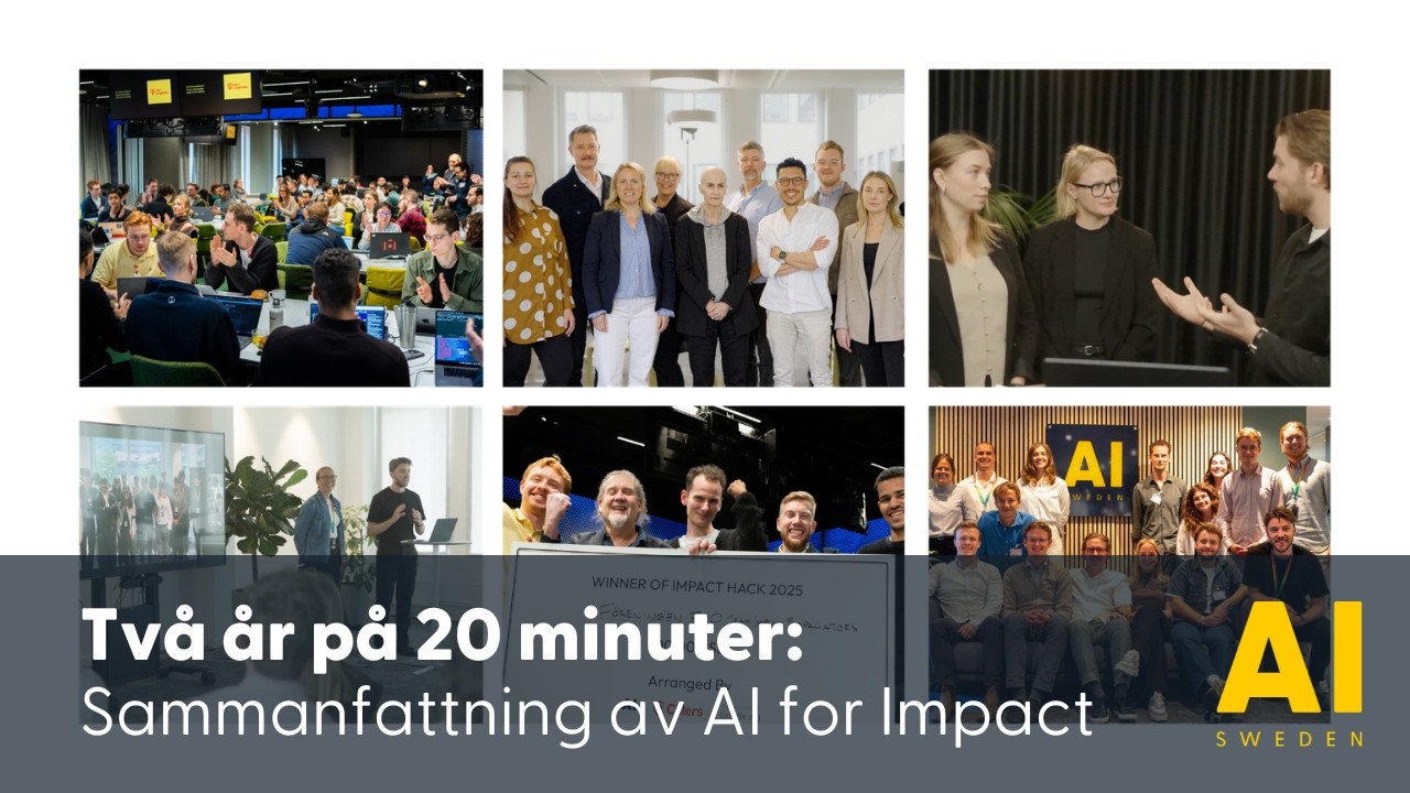 Två år på 20 minuter - Sammanfattning av AI for Impact
