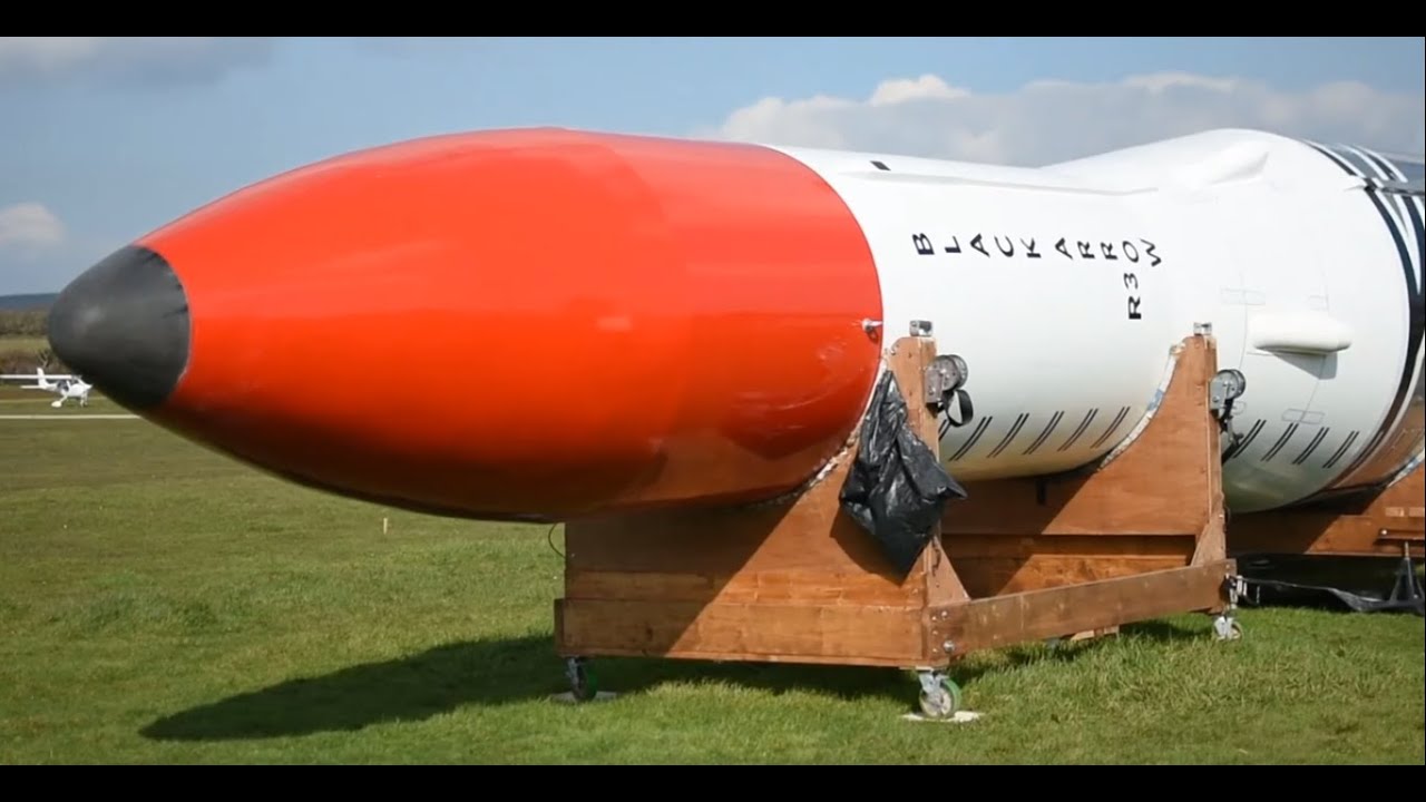 Black Arrow rocket replica