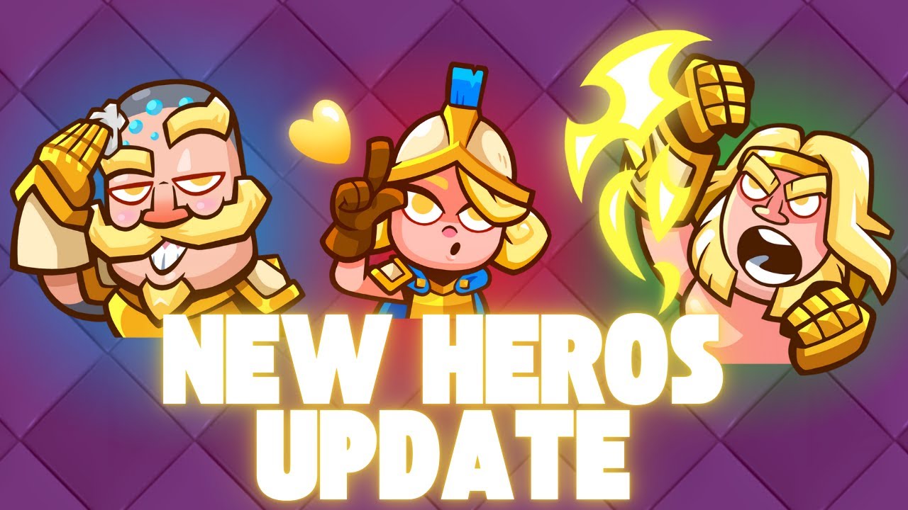 New Heros Update! #clashroyale  #live #livestream #clash #rage  #shorts #under #rage
