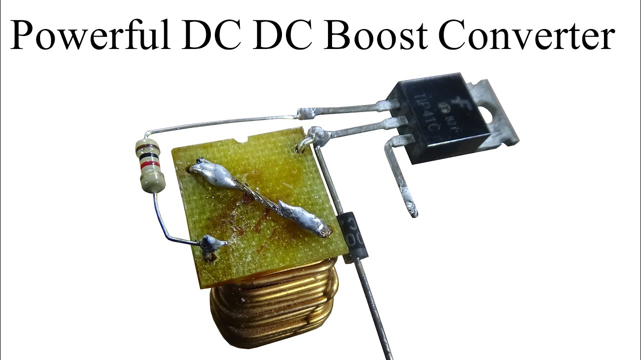 How to make 100 volt DC to DC Boost Converter using Tip41c transistor