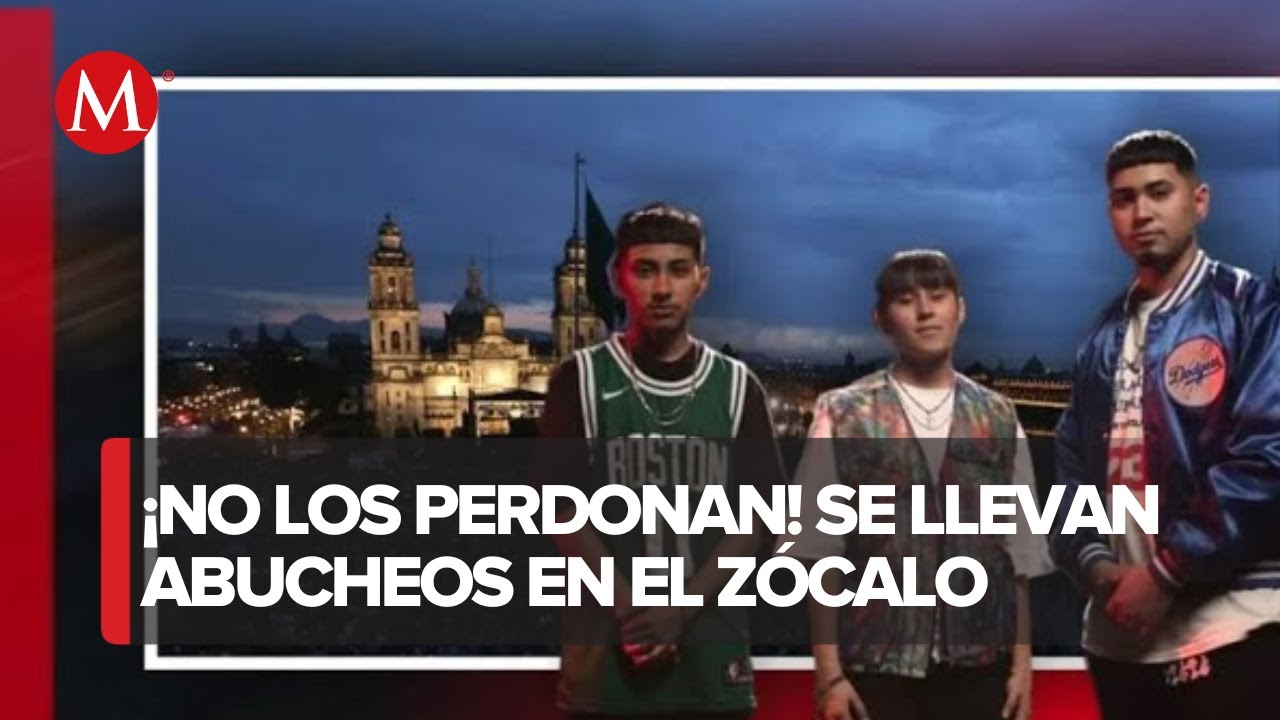 Abuchean a Yahritza y su esencia en el zócalo de la Ciudad de México