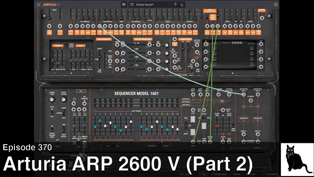 Arturia ARP 2600 V Часть 2: кольцевой модификатор, предусилитель, трекинг-генератор и секвенсор