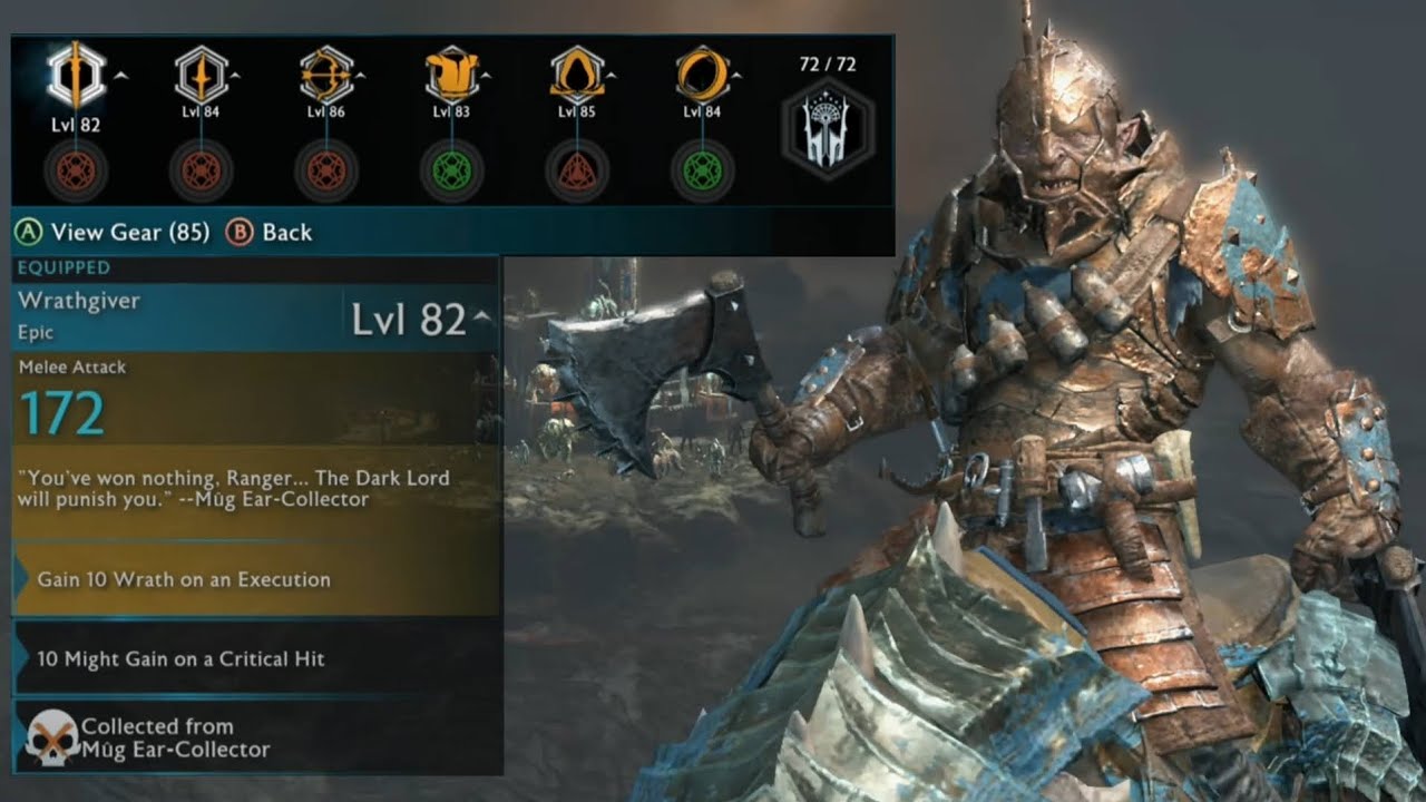 Shadow of War - Wrathgiver vs Legendary Cursed Beast Master,  Outpost Warchief