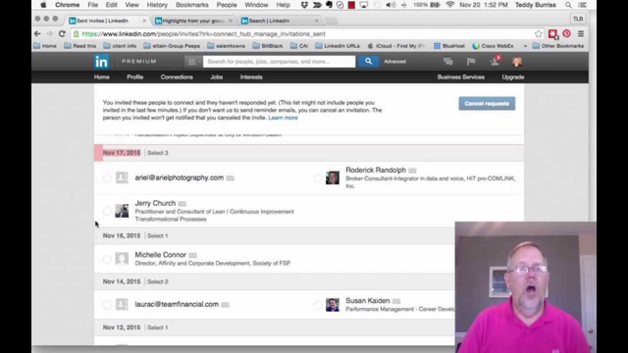 How do I Delete or Withdraw LinkedIn Invites in Bulk