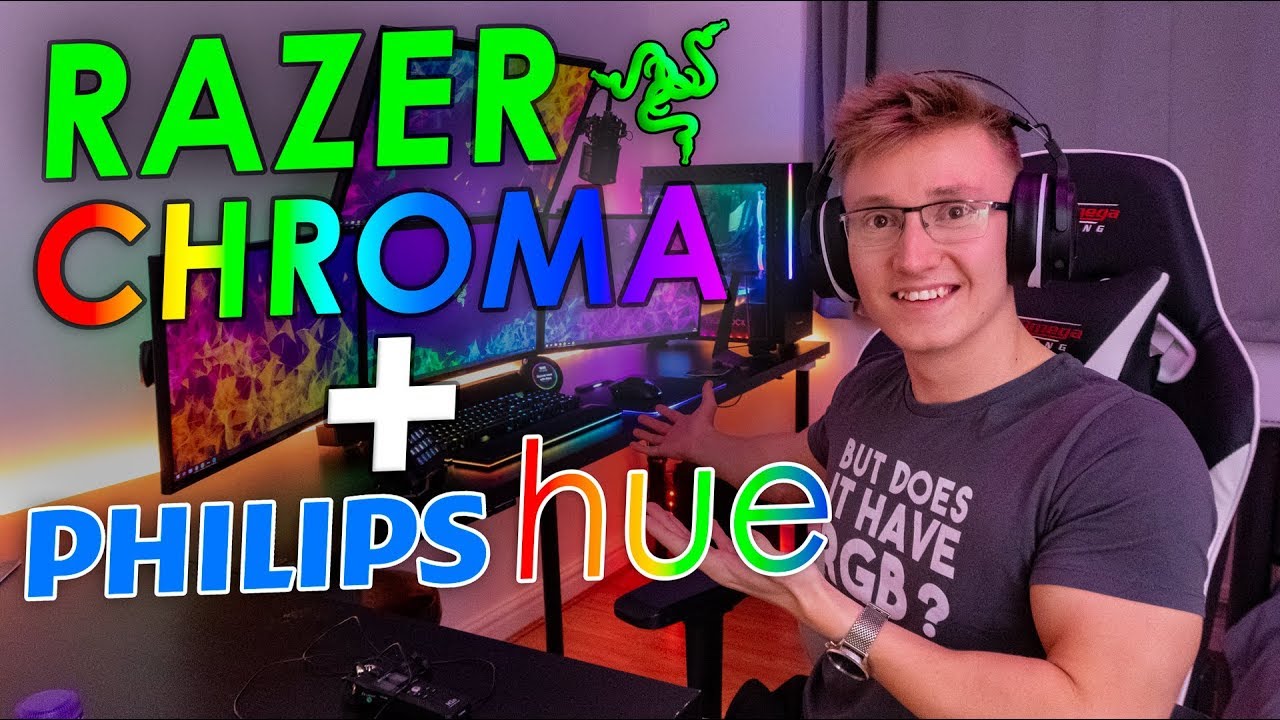 Razer Chroma + Philips Hue |  It Works With Fortnite!!!
