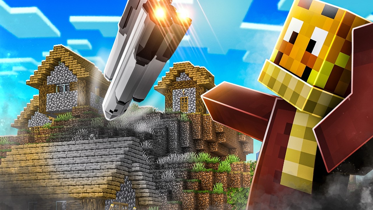 Meine neue Minecraft RAKETE zerst&ouml;rt ganze D&Ouml;RFER