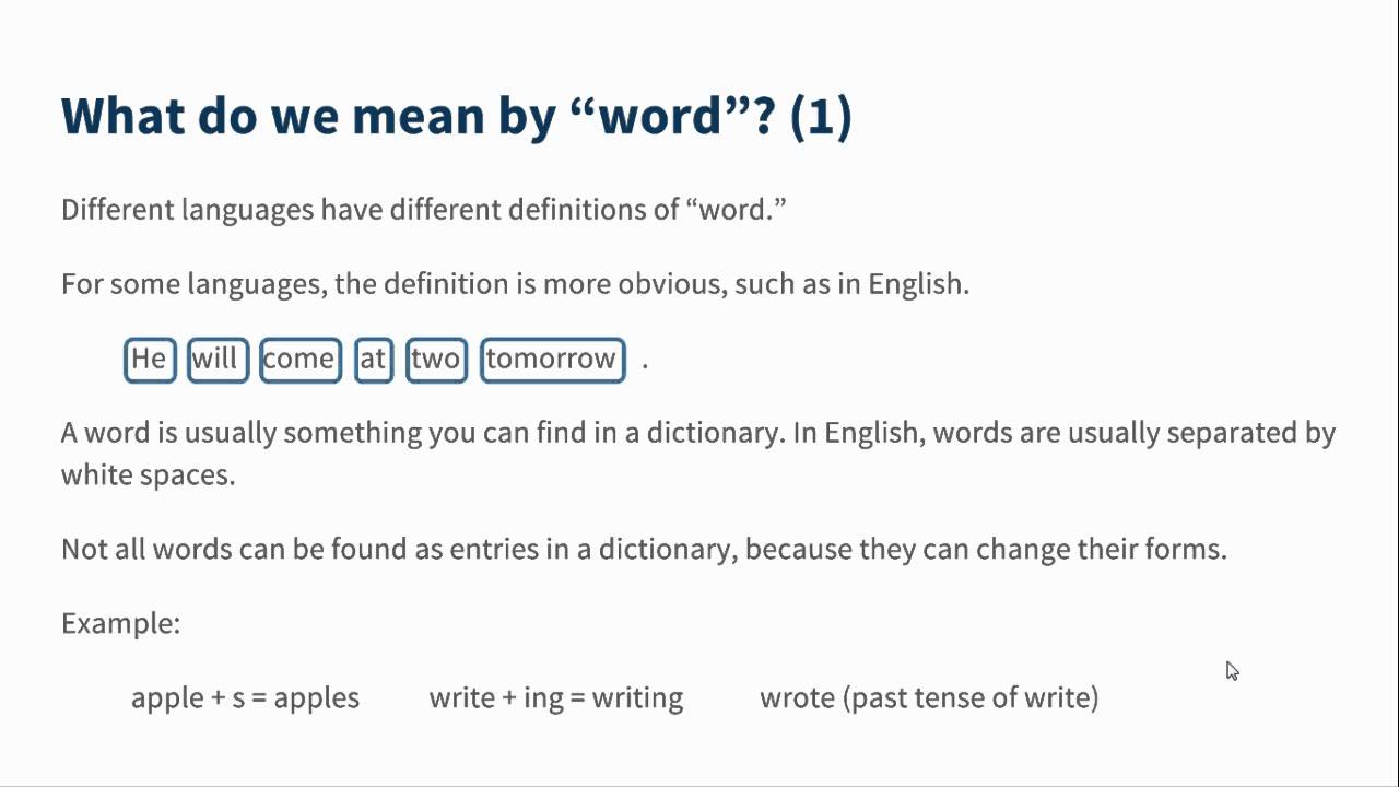 token word