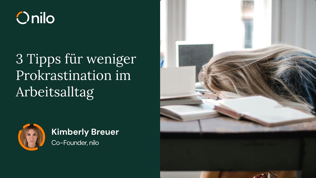 3 Tipps f&uuml;r weniger Prokrastination im Arbeitsalltag