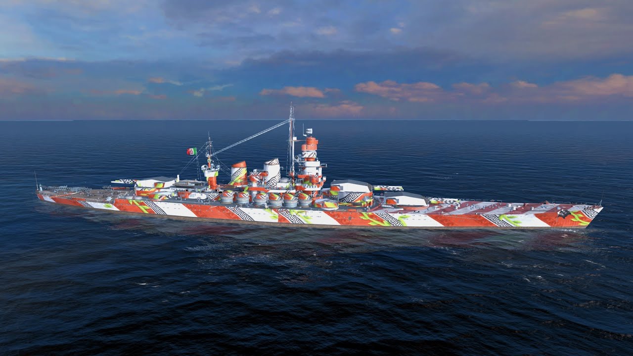 Vittorio Veneto Tier 8 🇮🇹 battleship gameplay - World of Warships Blitz