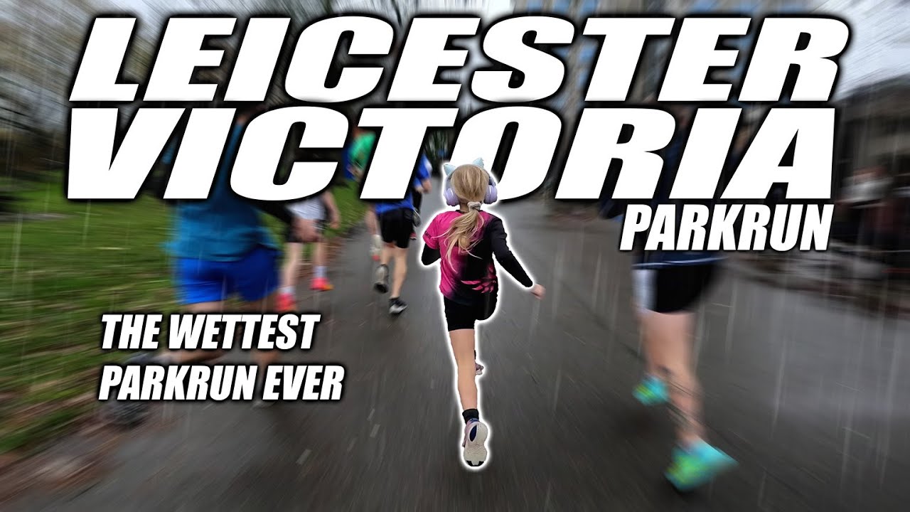 9-Year-Old Isabelle Sparkle Takes on a Rain-Soaked Leicester Victoria Parkrun! 🌧️🔥