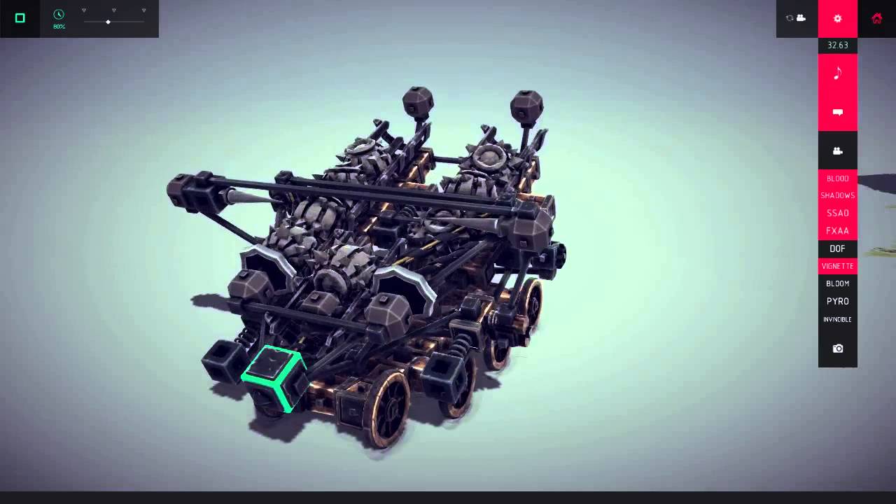 [Besiege] 2 Keys Bomb Launcher