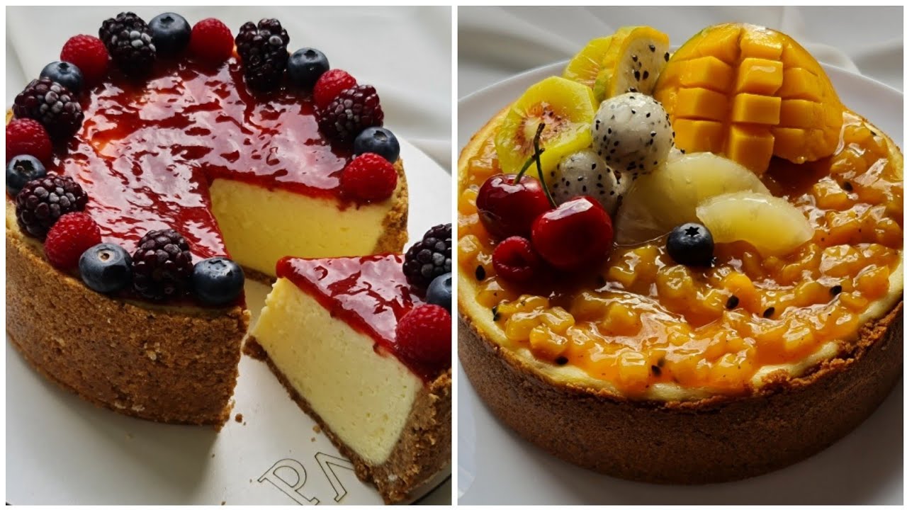 تشيز كيك في الفرن sebastian cheesecake  🍍🥭🥝🍒