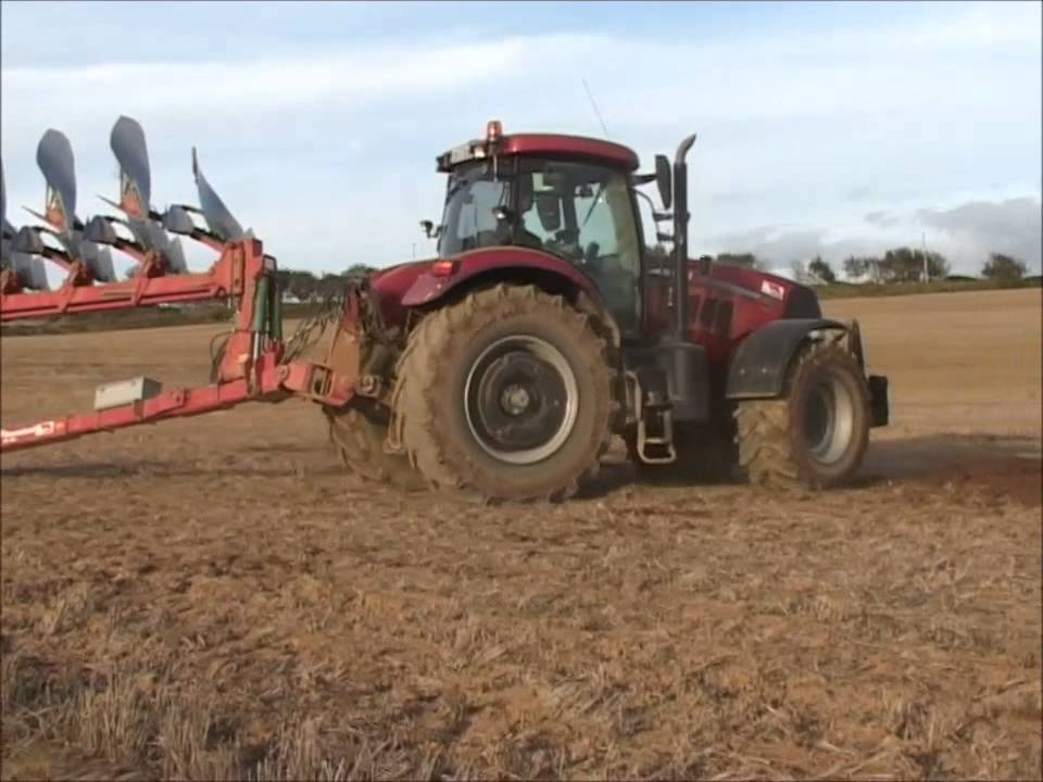 Case IH 230 CVX Puma`s with 7 furrow kevereland plough and 4m Lemken Solitair drill part two