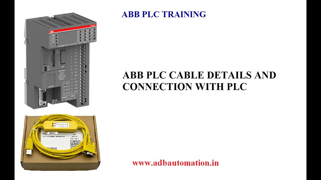 ABB PLC TRAINING PART2 - ABB PLC CABLE TK503 DETAILS AND CONNECTION TO PLC