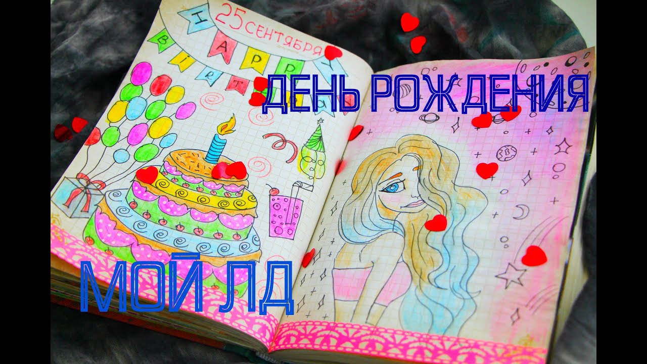 МОЙ ЛИЧНЫЙ ДНЕВНИК / РАЗВОРОТ МОЙ ДЕНЬ РОЖДЕНИЯ |NikyMacAleen