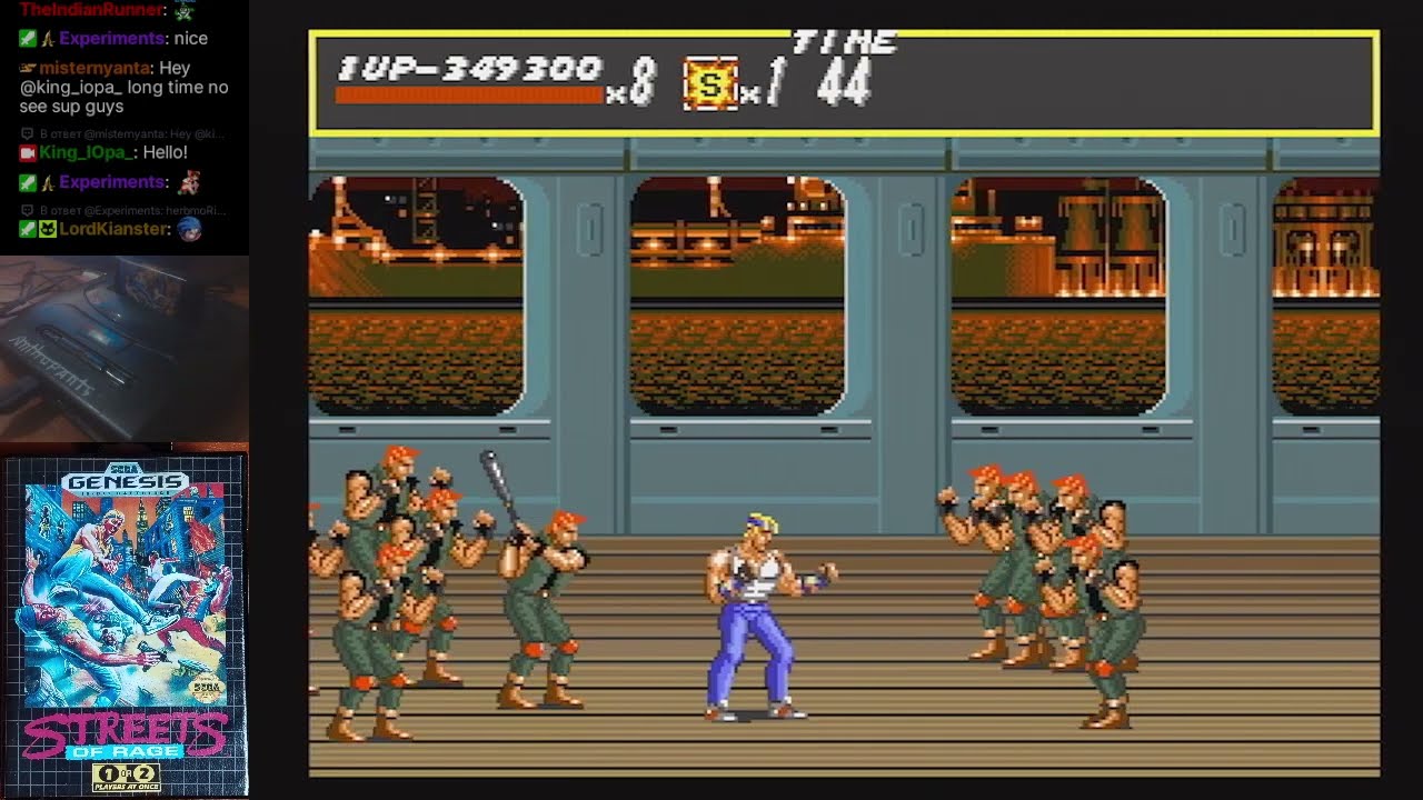 Streets of Rage (Genesis) Axel, Hardest, (no police) playthrough (2 deaths)