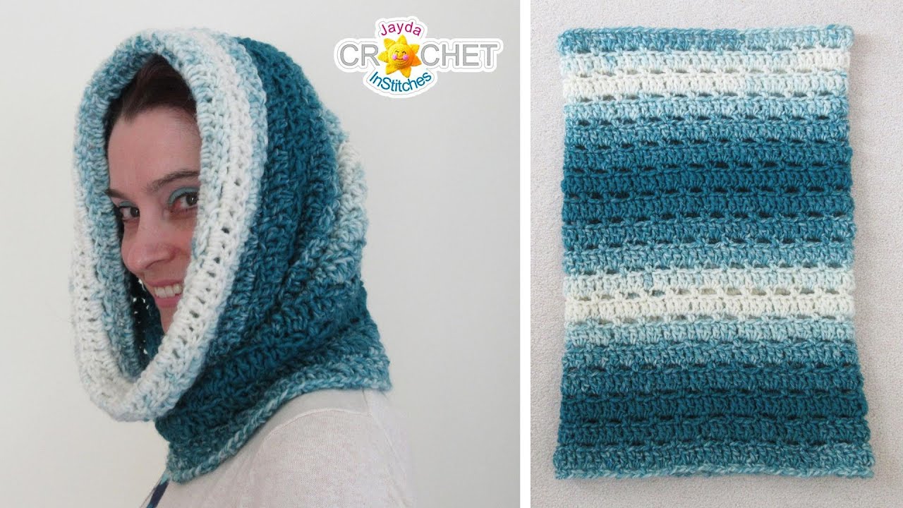 Brick Stitch Cowl Scarf using Scarfie by Lion Brand - Crochet Pattern & Tutorial - Snood, Scoodie