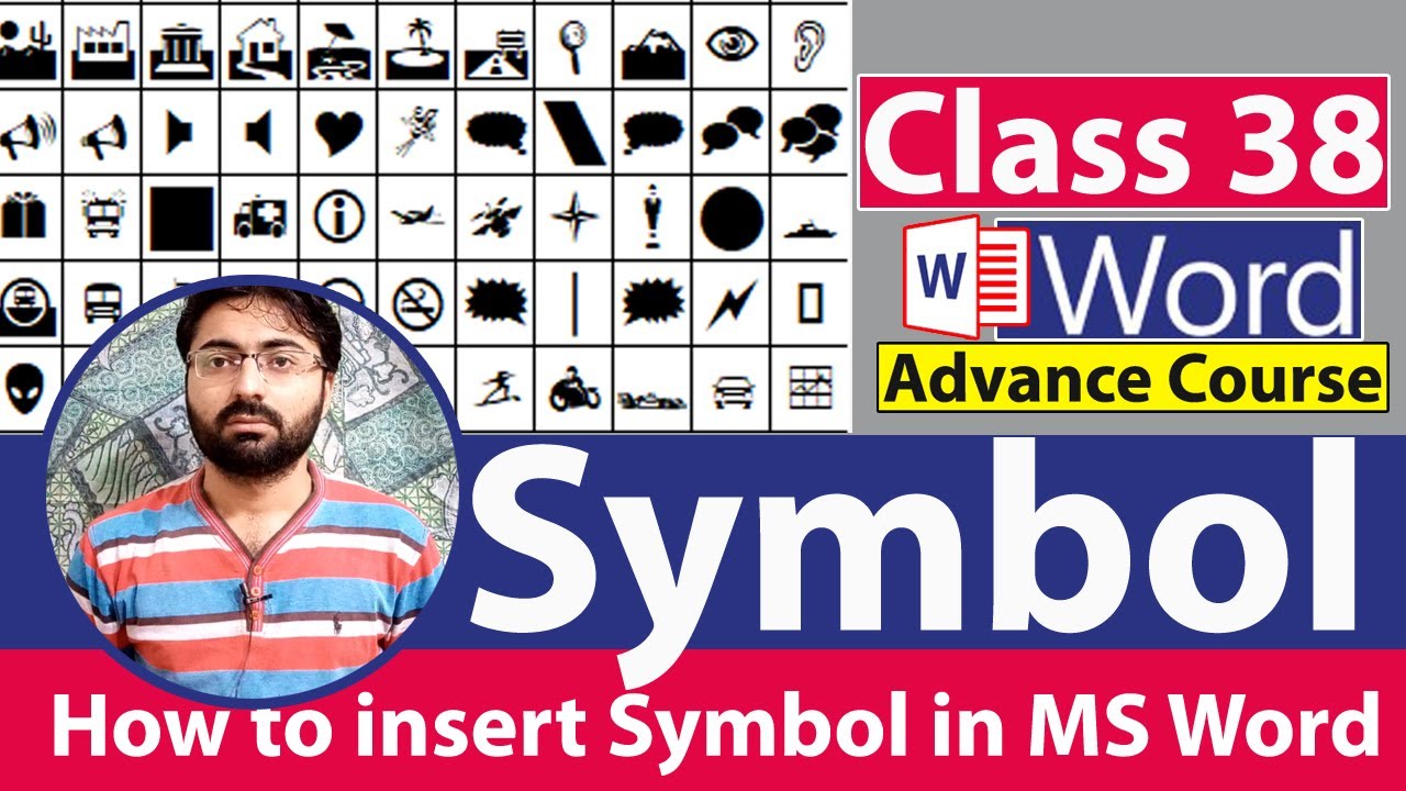 How to insert Symbol in Ms Word