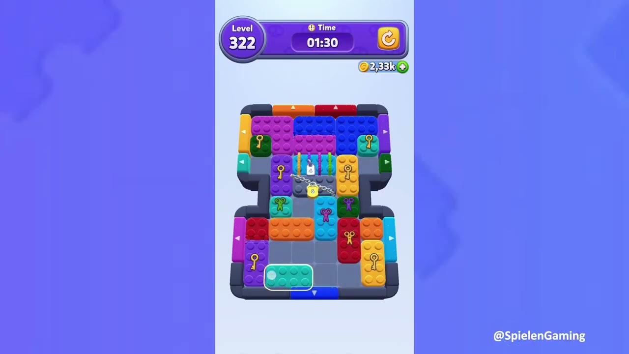 Color Block Jam Level 322 Solution Walkthrough