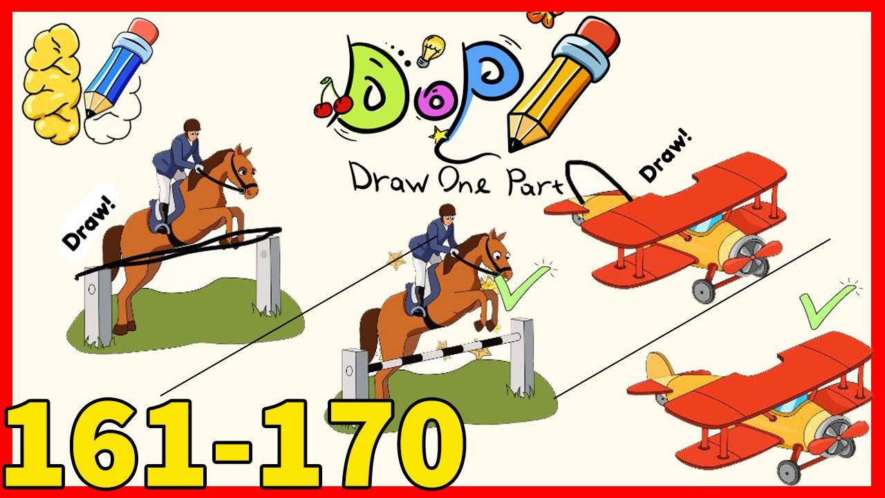 DOP Draw One Part | Level 161 162 163 164 165 166 167 168 169 170 Solution or Walkthrough