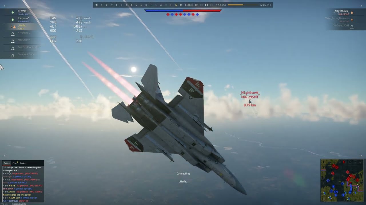 F-15A vs Mig-29SMT Dogfight | SB EC | War Thunder