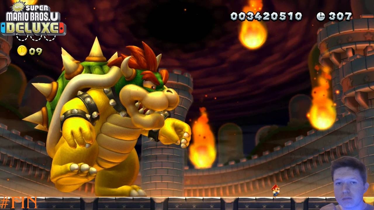 New Super Mario Bros U Deluxe #fin combat dans le château de Peach