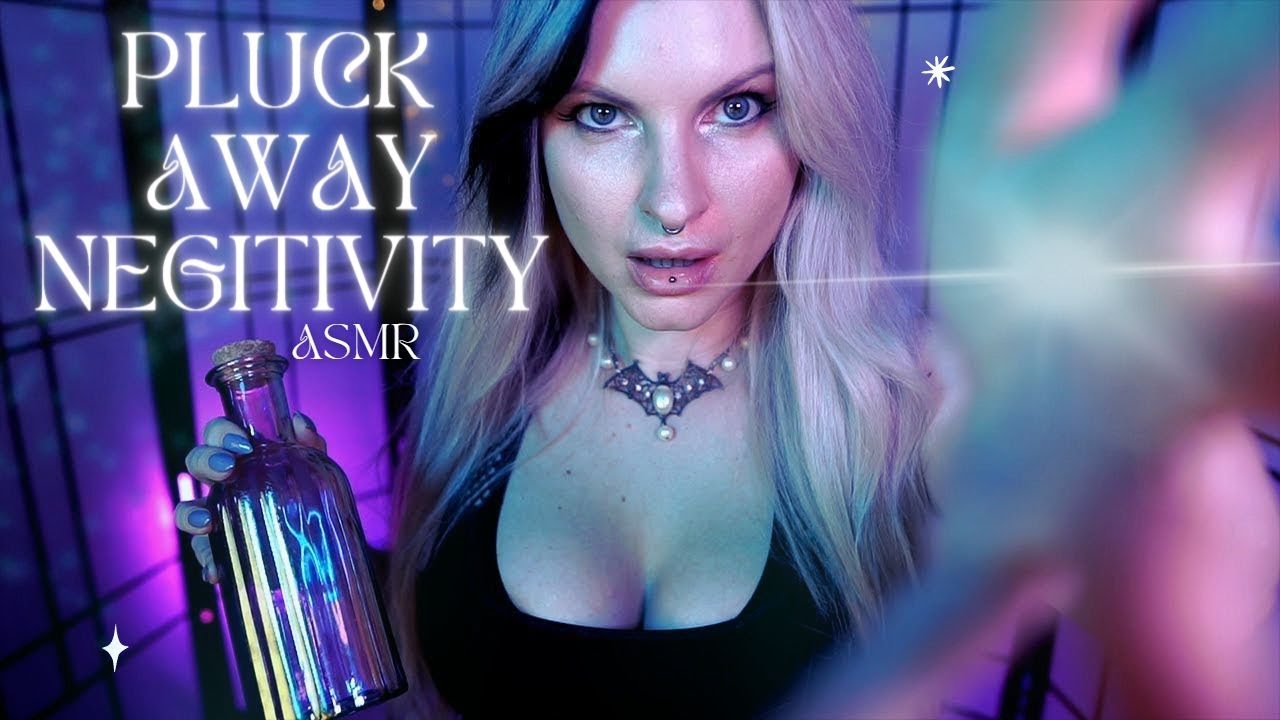 ASMR Negative Energy Plucking | snipping | cutting and putting in the positive.Fast Hand movements