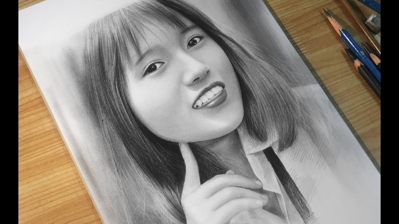 Tạo Khối  Đánh Da Bằng Chì 2B , 4B vẽ chân Dung / Pencil Drawing / DP Truong