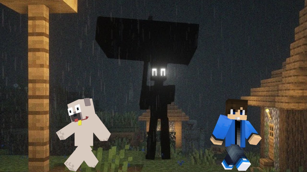 Követett Hazáig Az Esőben Éjszaka a Minecraftban!