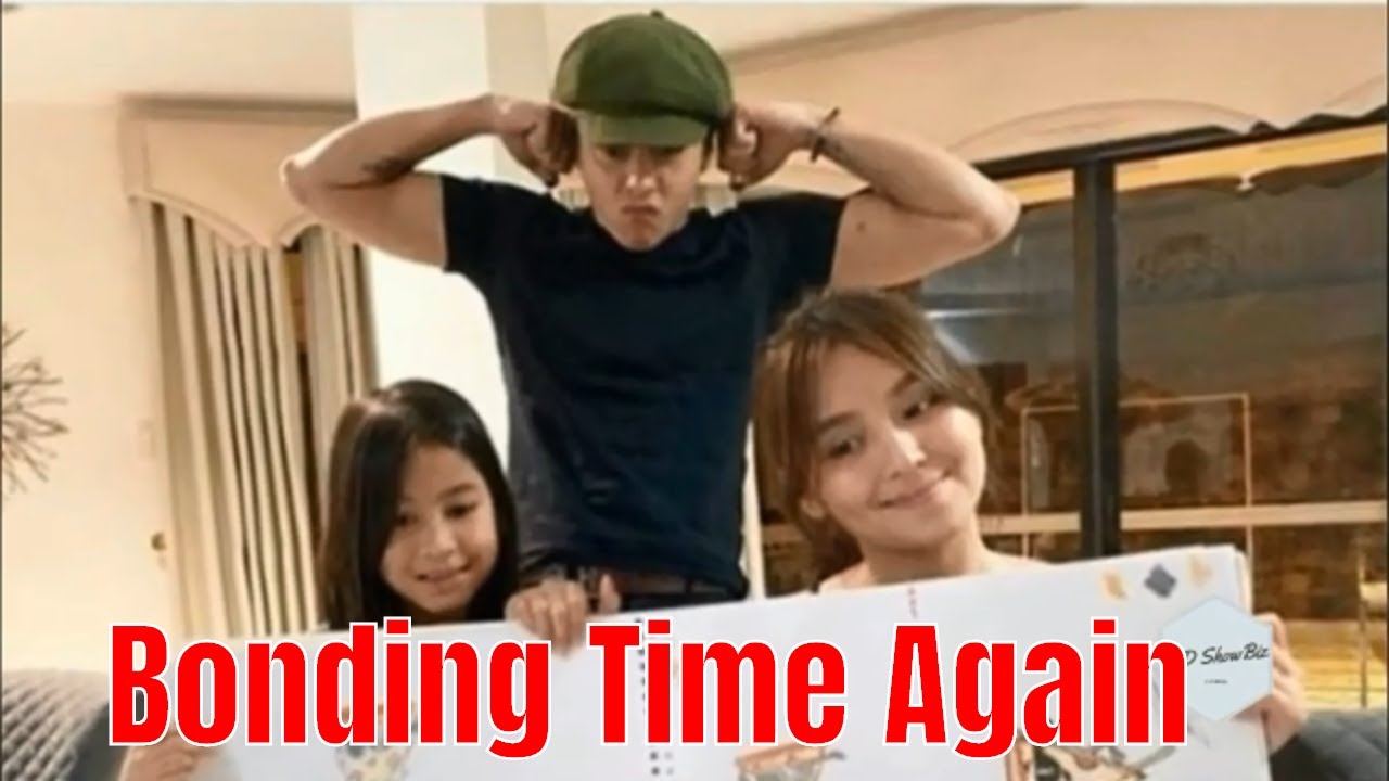 SWEET, KathNiel and Kathryn Bernardo's niece Lexhine Bonding Time with Drawing together