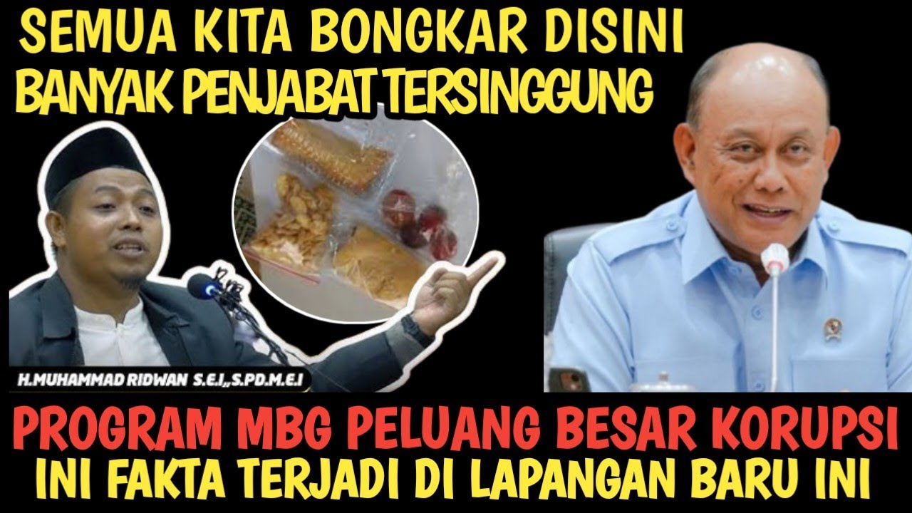 MAAF HARUS KAMI SAMPAIKAN, SETELAH KORUPSI KUOTA HAJI MBG PELUANG BESAR TERJADI KORUPSI