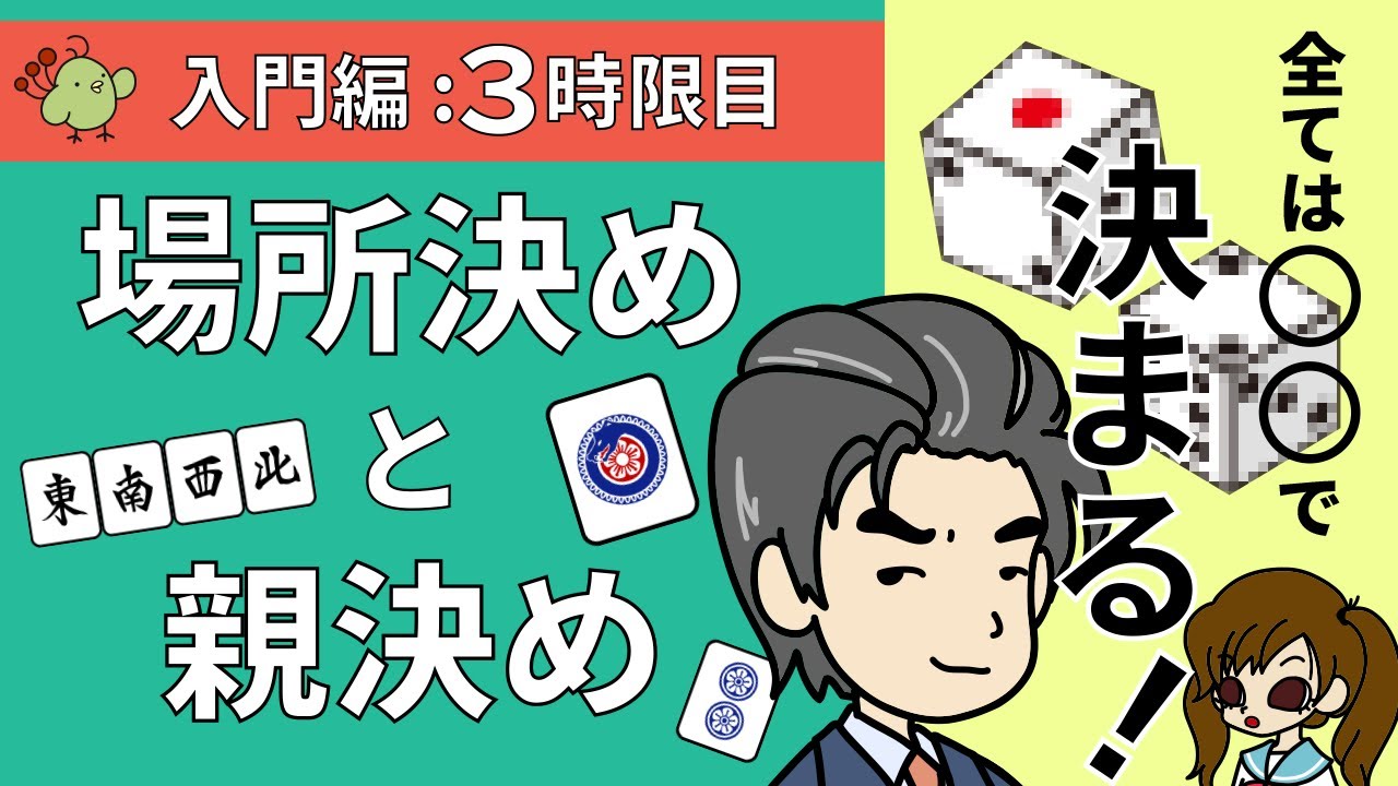 入門編 ３時限目 :  場所決めと親決め- ゲームの前に決めることいっぱい! -