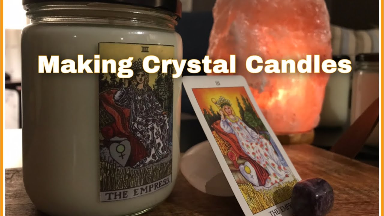 Making a Tarot Candle | C3 Soy Wax Candle | Crystal Candle Making