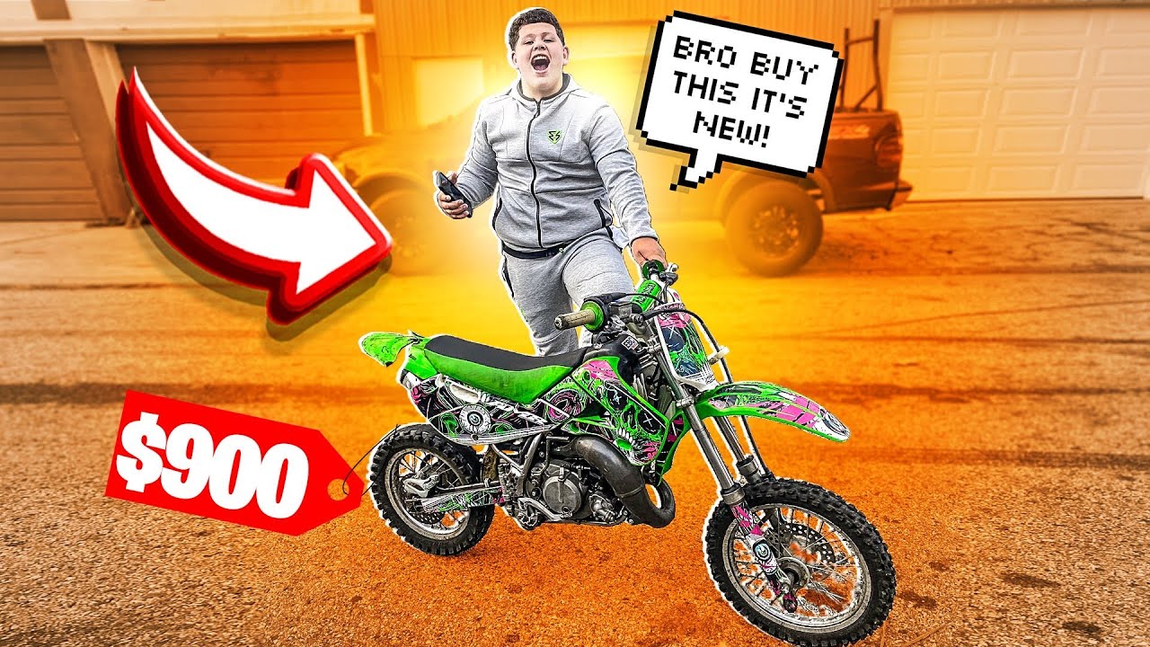 LITTLE BROTHER IS MAKING ME BUY A KX65 FOR $900 !  | BRAAP VLOGS