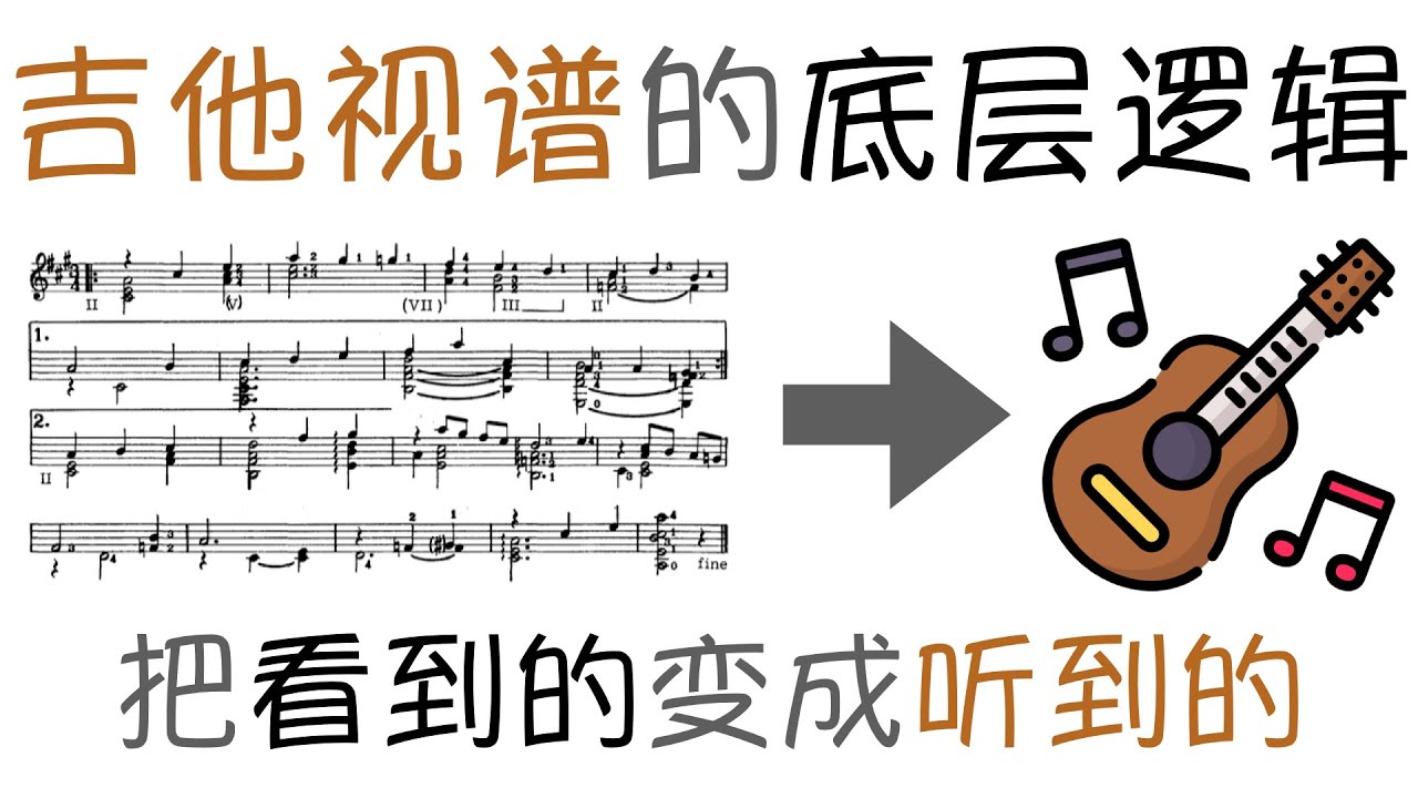 为什么厉害的吉他手拿到谱子就能弹？视奏能力是怎么练成的？