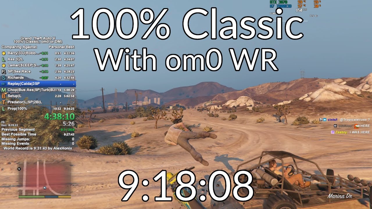 GTA 5 100% Classic With om0 Speedrun in 9:18:08