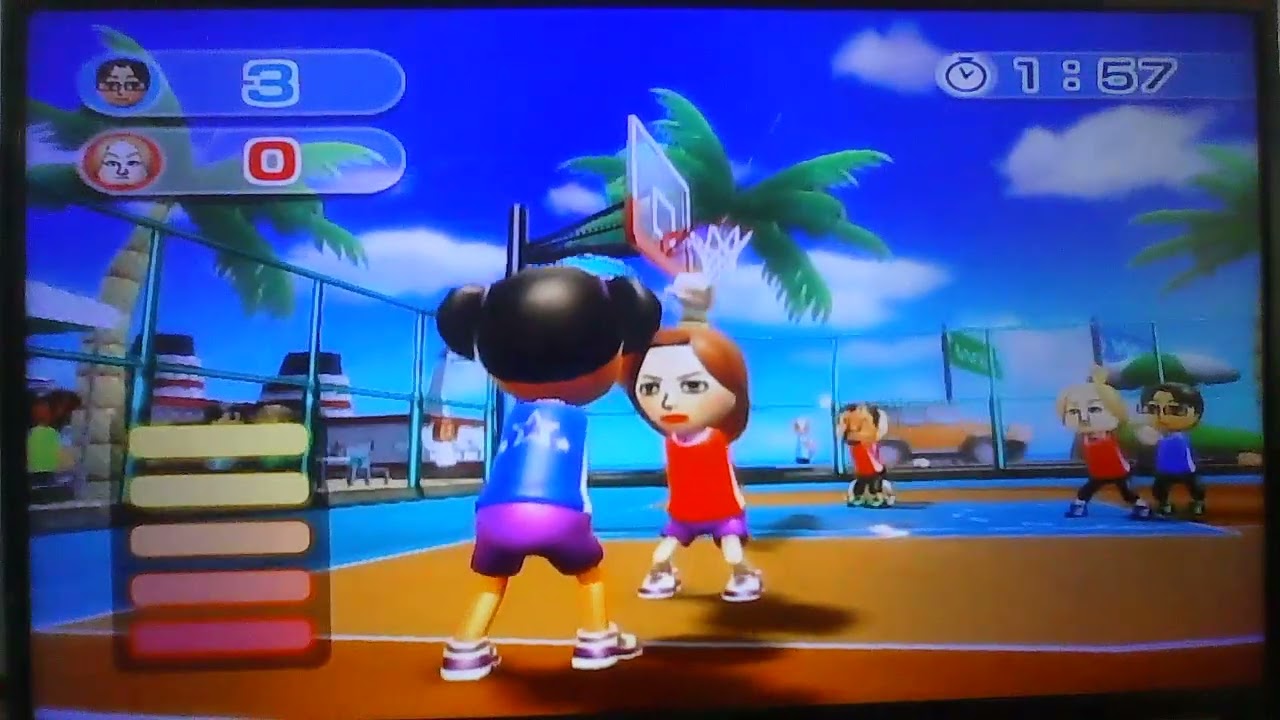 Wii Sports Resort - Basketball Pickup Game #1