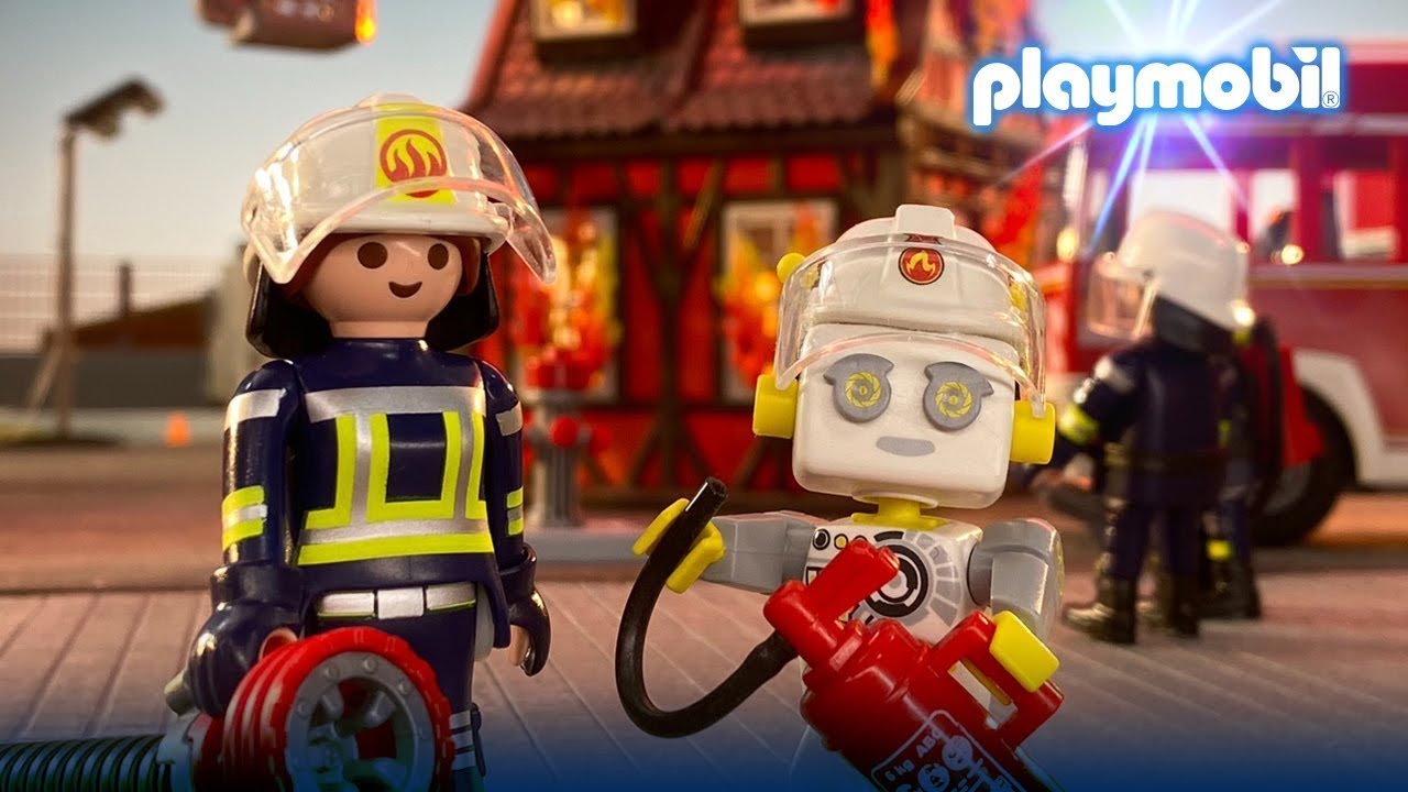 Addestramento antincendio! 🚨 ROBert | PLAYMOBIL in Italiano