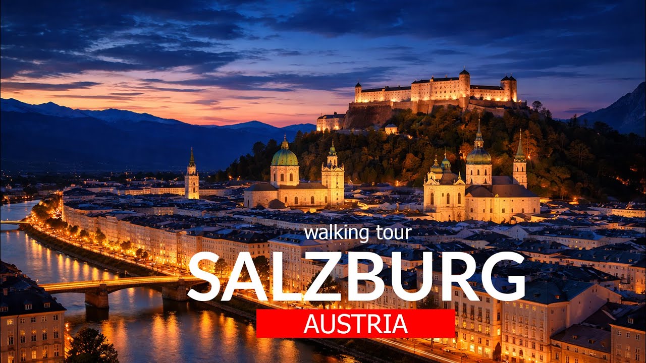 Magic Salzburg Before New Year | Winter Lights and Evening Ambience | December 2025 4K 🎄