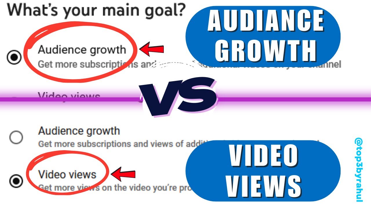 YouTube Promotions: Audience Growth vs. Video Views &ndash; Which One Works Best?