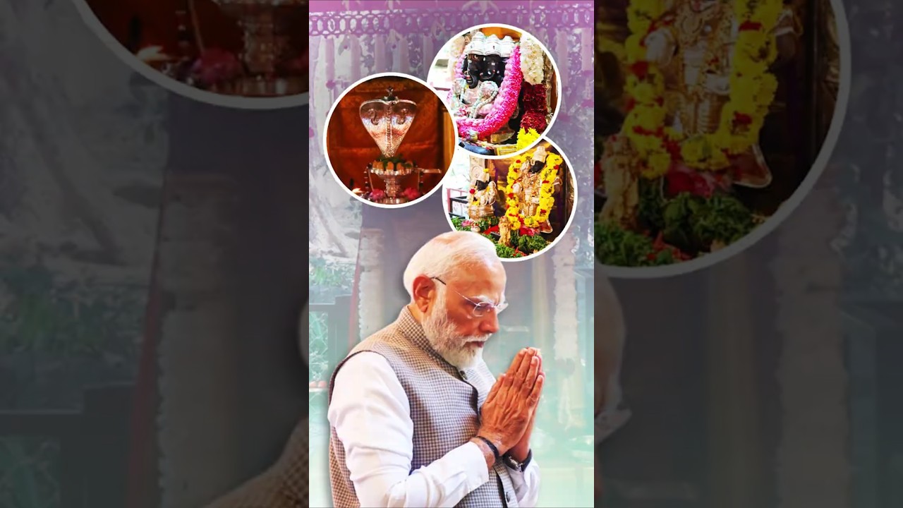 PM Modi performed puja at Ganesh temple at Art of Living Ashram in Bengaluru | #shorts