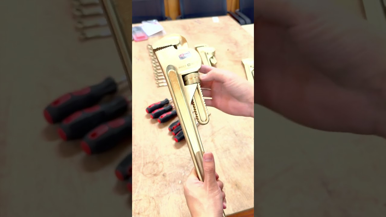 Mỏ lết răng - Cờ lê bằng hợp kim đồng ALCu BeCu chống cháy nổ Non-sparking tools KS Tools