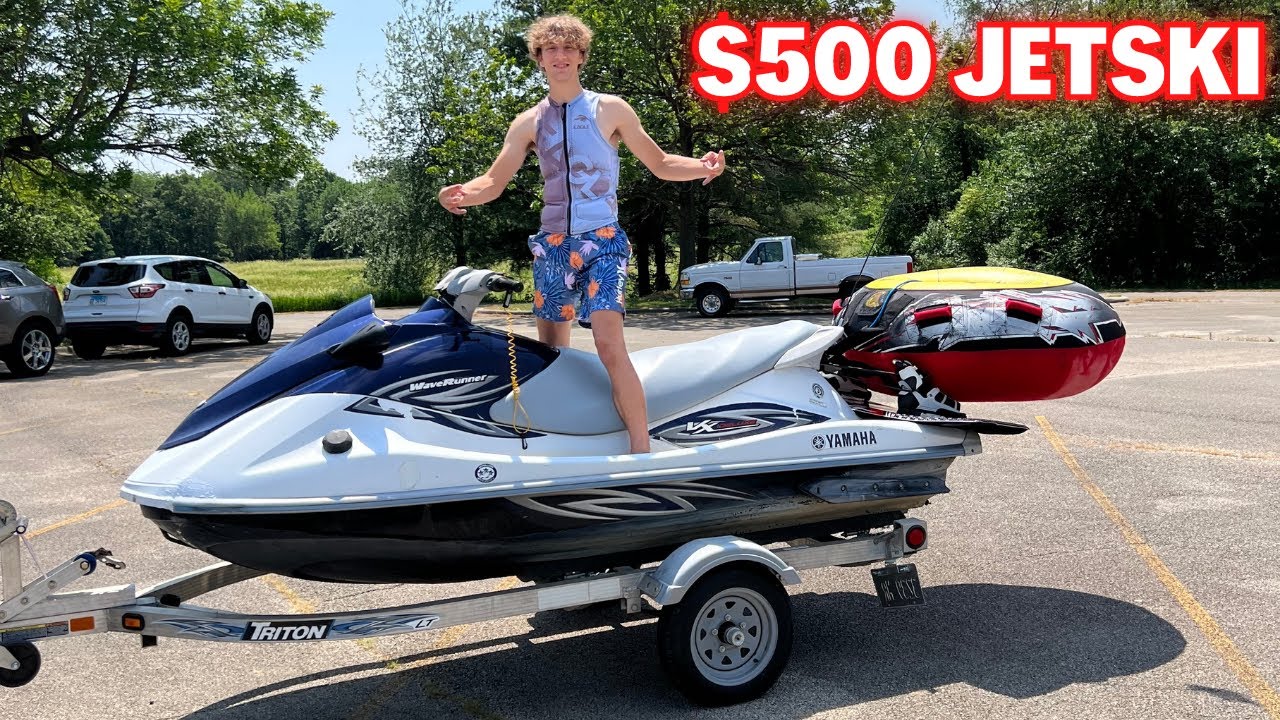 Lake Testing The $500 Jetski With Wake Boarding And Tubing! 2011 Yamaha VX Deluxe 1100!