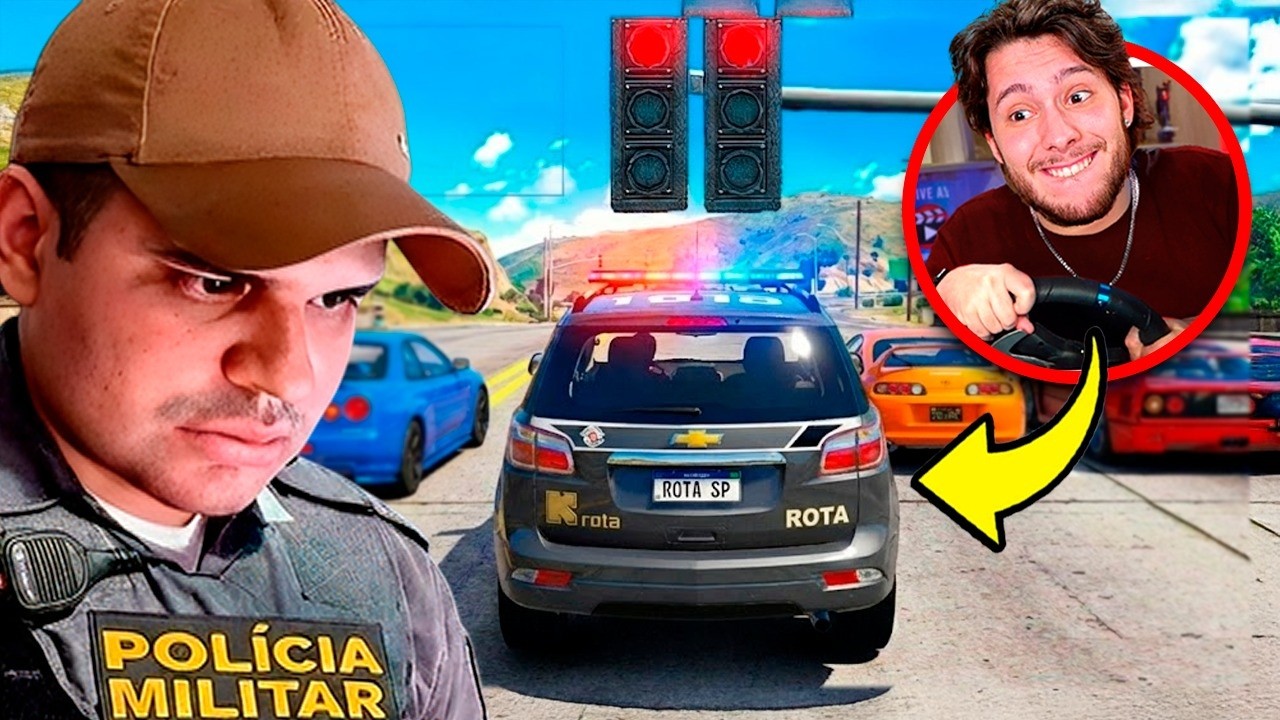 Jogando SEM QUEBRAR LEIS com UM POLICIAL de VERDADE!! (GTA 5 RP)