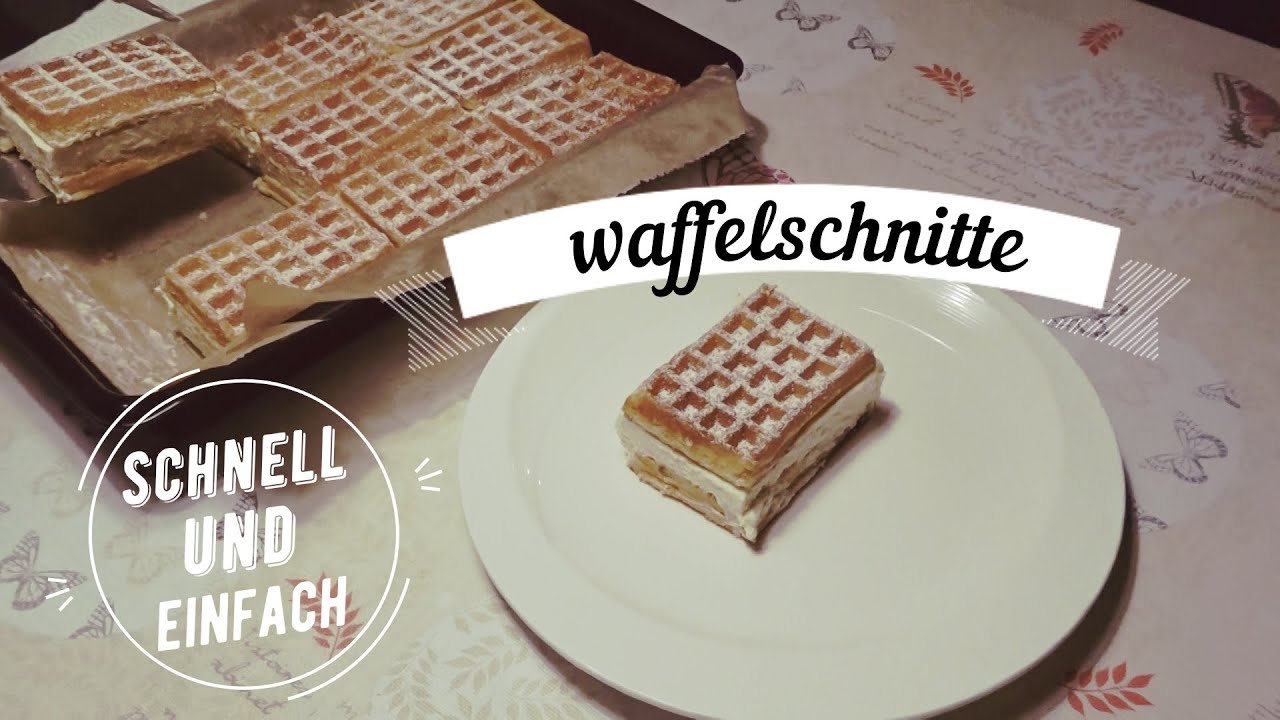 Waffelschnitte - Mascarponecremefüllung - Schnell und einfach