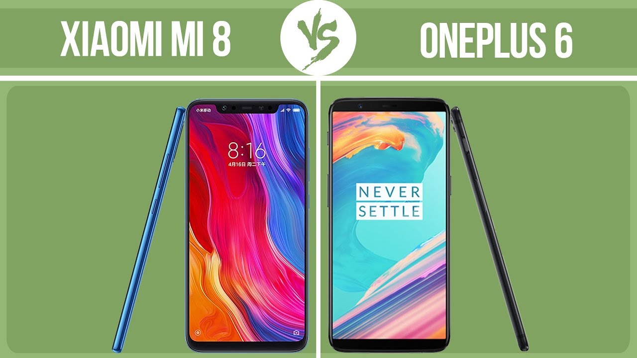 Xiaomi Mi 8 vs OnePlus 6 ✔️