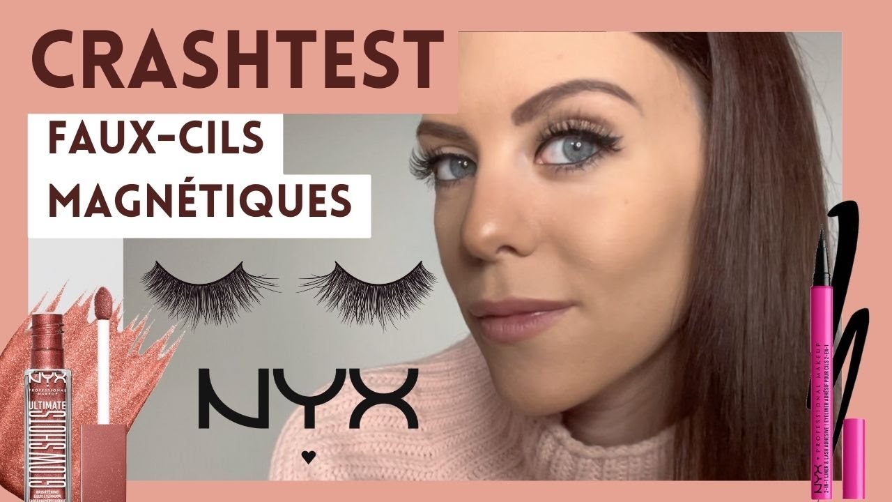JE TESTE LES FAUX CILS MAGNETIQUES de NYX COSMETICS (kit jumbo lash + fard à paupières glowshot)