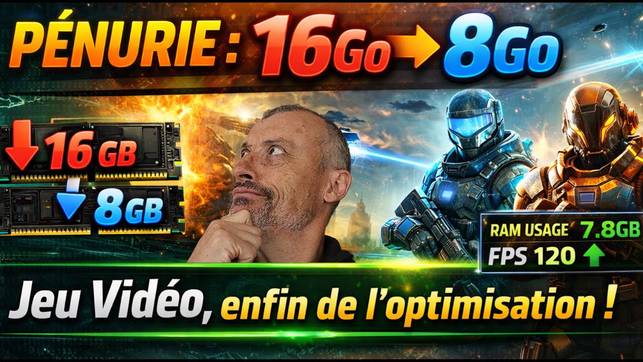 P&eacute;nurie RAM : Carte Graphique 8Go / Ram DDR4 ? 😱 Le jeu vid&eacute;o enfin Optimis&eacute; ? 🤔